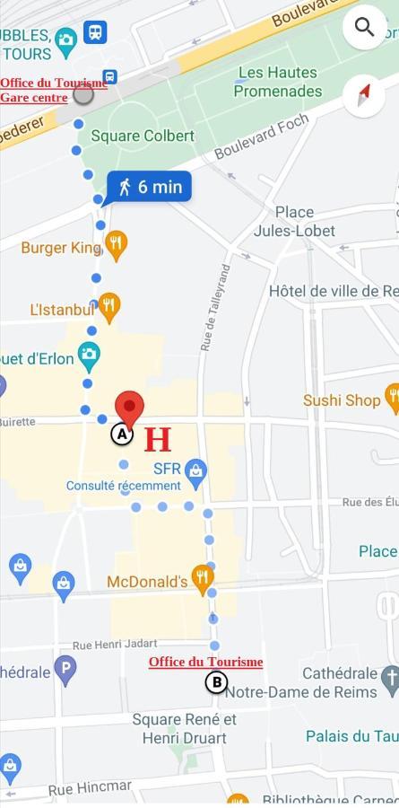 Hotel Des Arcades Reims Eksteriør bilde
